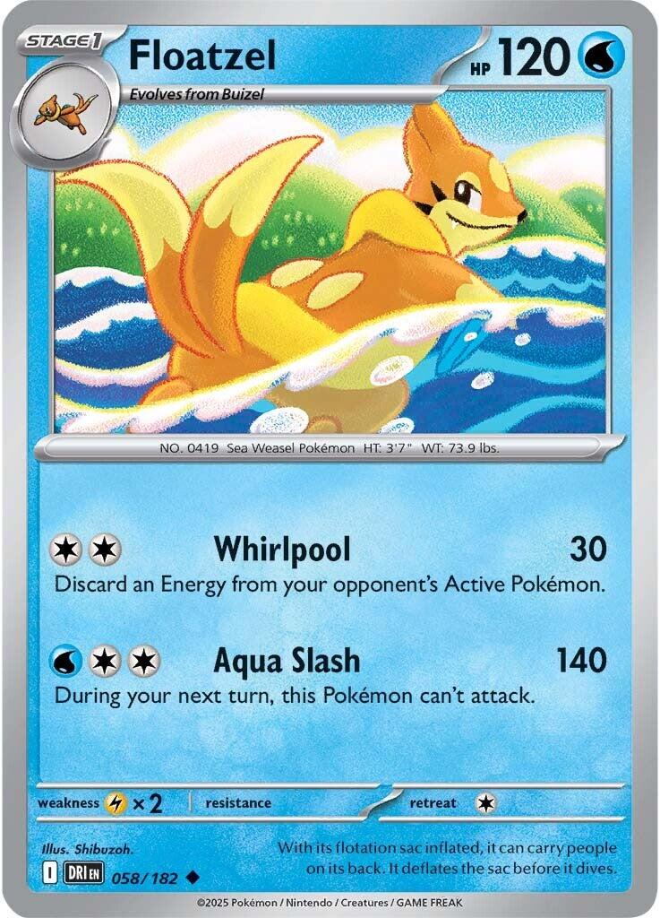 Destined Rivals Floatzel Pokémon card